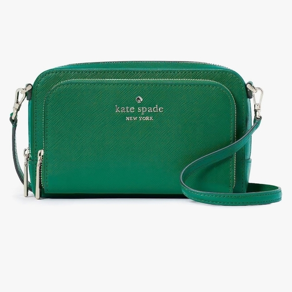 Kate Spade Staci Green Leather Crossbody Bag